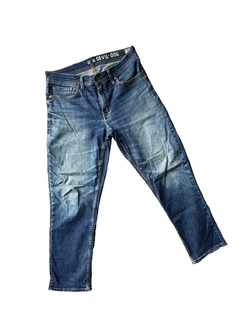 Slim Straight Men's Jeans in Blue Wash